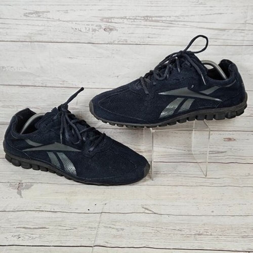 Reebok RealFlex Transition Men's 11.5 Navy Black Training Shoes *No Insoles